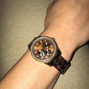 Tortoise Shell Michael Kors Watch